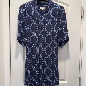 Banana Republic Navy Circle Print Top